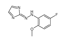 5-fluoro-N-(imidazol-2-ylideneamino)-2-methoxyaniline Structure