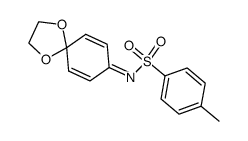 ethylene acetal of 4-(p-toluenesulphonimido)cyclohexa-2,5-dien-1-one结构式
