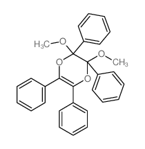 1,4-Dioxin,2,3-dihydro-2,3-dimethoxy-2,3,5,6-tetraphenyl- Structure