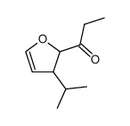 1-(3-isopropyl-2,3-dihydrofuran-2-yl)propan-1-one Structure