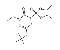 4-叔丁基1-乙基2-(二乙氧基磷酰基)琥珀酸酯结构式