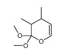 2,2-dimethoxy-3,4-dimethyl-3,4-dihydropyran结构式