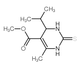 5-Pyrimidinecarboxylicacid,1,2,3,4-tetrahydro-6-methyl-4-(1-methylethyl)-2-thioxo-,methylester(9CI) Structure