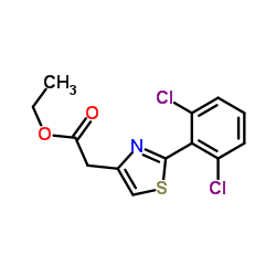 Ethyl [2-(2,6-dichlorophenyl)-1,3-thiazol-4-yl]acetate Structure