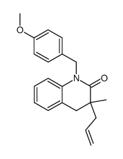 3-allyl-1-(4-methoxy-benzyl)-3-methyl-3,4-dihydro-1H-quinolin-2-one结构式