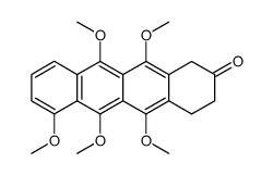 9-oxo-4,5,6,11,12-pentamethoxy-7,8,9,10-tetrahydronaphthacene结构式