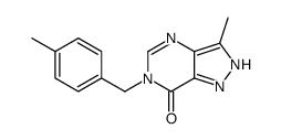 7H-Pyrazolo(4,3-d)pyrimidin-7-one, 1,6-dihydro-3-methyl-6-((4-methylph enyl)methyl)- Structure