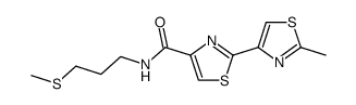 2'-methyl-N-(3-(methylthio)propyl)-[2,4'-bithiazole]-4-carboxamide结构式