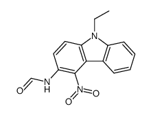 ethyl-9 formamido-3 nitro-4 carbazole Structure