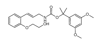 {3-[2-(2-hydroxy-ethoxy)-phenyl]-allyl}-carbamic acid 1-(3,5-dimethoxy-phenyl)-1-methyl-ethyl ester结构式