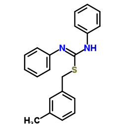 2-(3-METHYL-BENZYL)-1,3-DIPHENYL-ISOTHIOUREA结构式