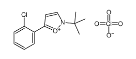 2-tert-butyl-5-(2-chlorophenyl)-1,2-oxazol-2-ium,perchlorate结构式