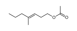 1-acetoxy-4-methyl-hept-3-ene Structure