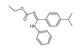 ethyl ((4-isopropylphenyl)(phenylamino)methylene)carbamate结构式