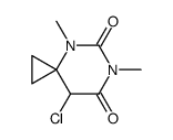 8-chloro-4,6-dimethyl-4,6-diazaspiro[2.5]octa-5,7-dione结构式