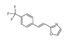 2-[2-[4-(trifluoromethyl)phenyl]ethenyl]-1,3-oxazole结构式