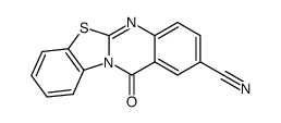 2-cyano-12-oxo-12H-benzothiazolo[2,3-b]quinazoline Structure