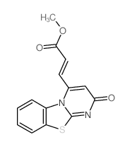 methyl (E)-3-(2-oxopyrimido[2,1-b][1,3]benzothiazol-4-yl)prop-2-enoate Structure