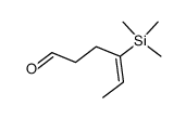 (E)-4-(trimethylsilyl)hex-4-enal结构式