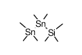 octamethyl-1-sila-2,3-distannapropane Structure