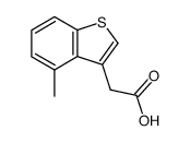 4-methylbenzo[b]thiophen-3-ylacetic acid结构式