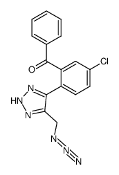 4-(azidomethyl)-5-(2-benzoyl-4-chlorophenyl)-2H-1,2,3-triazole结构式