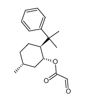 [1R-(1α,2β,5α)]-5-methyl-2-(1-methyl-1-phenylethyl)cyclohexyl oxoacetate Structure