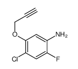 4-chloro-2-fluoro-5-prop-2-ynoxyaniline结构式