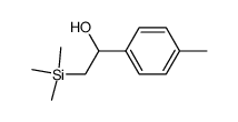 1-(4-methylphenyl)-2-(trimethylsilyl)ethanol结构式