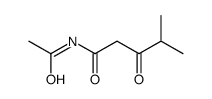 N-acetyl-4-methyl-3-oxopentanamide结构式