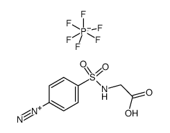 4-[[(CarboxyMethyl)amino]sulfonyl]benzenediazonium Hexafluorophosphate Structure