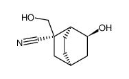 2-cyano-2-hydroxymethyl-6-hydroxybicyclo[2.2.2]octane结构式