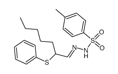 2-phenylthioheptanal tosylhydrazone结构式