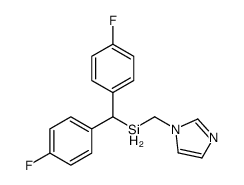 bis(4-fluorophenyl)methyl-(imidazol-1-ylmethyl)silane Structure