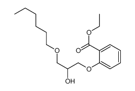 ethyl 2-[3-(hexyloxy)-2-hydroxypropoxy]benzoate structure