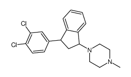 (3-(3,4-dichlorophenyl)indan-1-yl)-4-methylpiperazine结构式