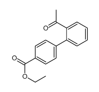 ethyl 4-(2-acetylphenyl)benzoate结构式