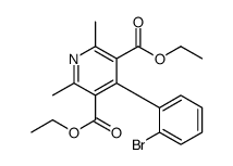 4-(2-Bromophenyl)-2,6-dimethyl-3,5-pyridinedicarboxylic Acid Diethyl Ester Structure