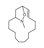 (E)-16-methyl-15-oxa-16-azabicyclo[12.2.1]heptadec-12-ene结构式