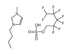 1-butyl-3-methyl-1,2-dihydroimidazol-1-ium,2,2,3,3,4,4,5,5-octafluoropentyl sulfate Structure