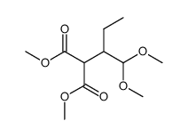 dimethyl 2-ethyl-3,3-dimethoxy-propane-1,1-dicarboxylate Structure