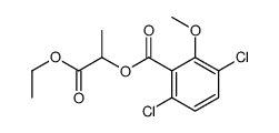 (1-ethoxy-1-oxopropan-2-yl) 3,6-dichloro-2-methoxybenzoate结构式