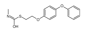 S-[2-(4-phenoxyphenoxy)ethyl] N-methylcarbamothioate Structure