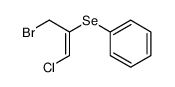 (E)-1-chloro-2-(phenylseleno)-3-bromo-1-propene Structure