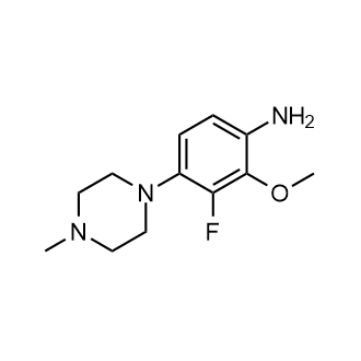 3-Fluoro-2-methoxy-4-(4-methylpiperazin-1-yl)aniline Structure