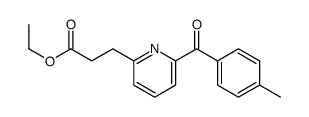 ethyl 3-[6-(4-methylbenzoyl)pyridin-2-yl]propanoate结构式