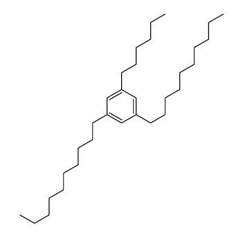 1,3-didecyl-5-hexylbenzene Structure