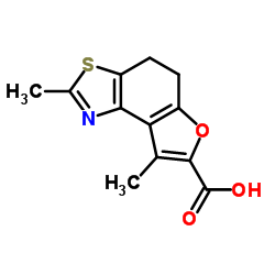 2,8-Dimethyl-4,5-dihydrofuro[3,2-e][1,3]benzothiazole-7-carboxylic acid Structure