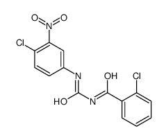2-chloro-N-[(4-chloro-3-nitrophenyl)carbamoyl]benzamide结构式