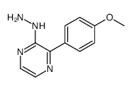 [3-(4-methoxyphenyl)pyrazin-2-yl]hydrazine结构式